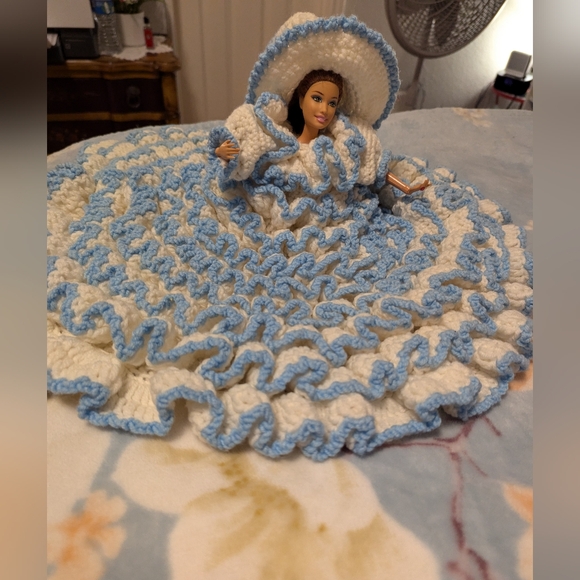 Hand Crafted Other - Vintage Crochet Doll Dress & Hat